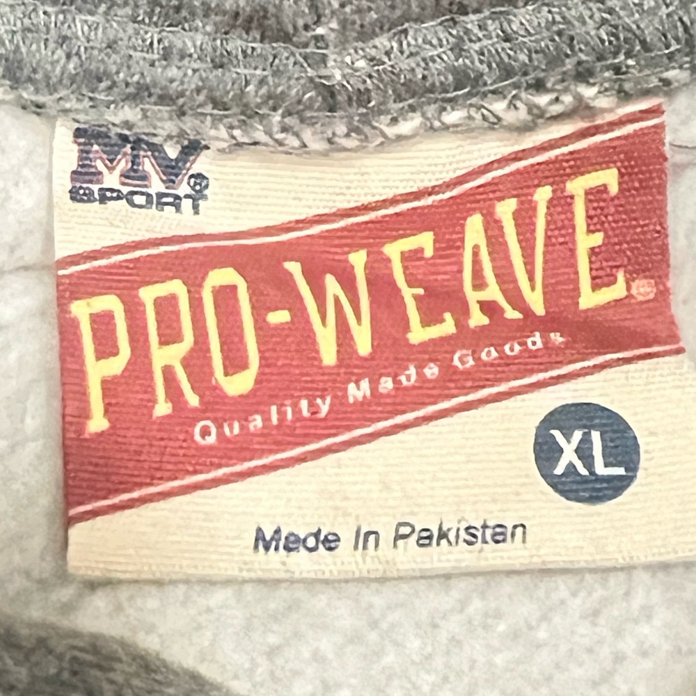 Vintage MV Sport Pro Wave Sweatshirt Hoodie Color Graphite Size XL - Picture 4 of 6